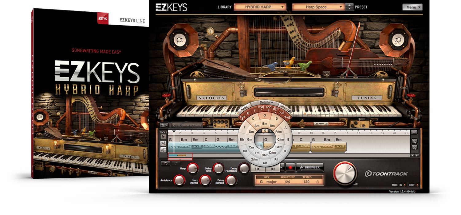 Toontrack EKX EZkeys - Hybrid Harp